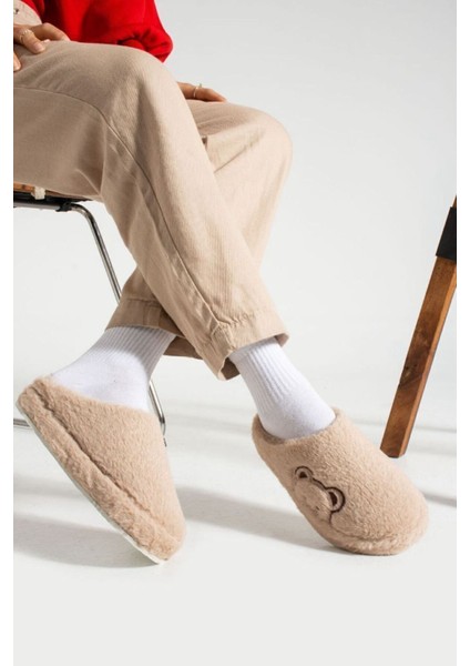 Kadın Ev Terliği Peluş Terlik Çeyiz ve Bohça Terliği Ses Yapmaz Kalın Taban fırsatları