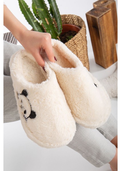 Kadın Ev Terliği Peluş Terlik Çeyiz ve Bohça Terliği Ses Yapmaz Kalın Taban fiyatları