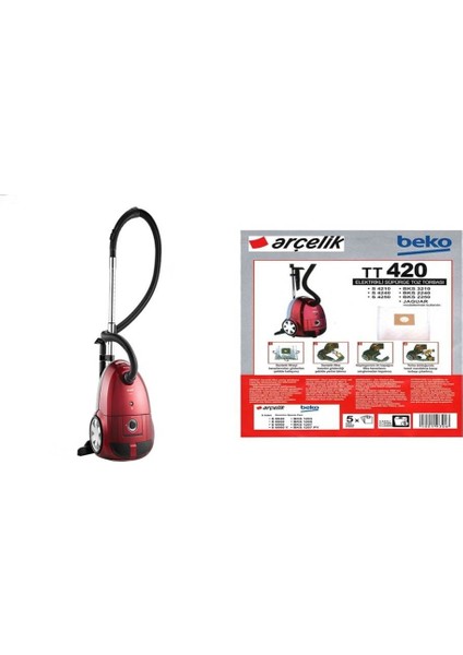 Arçelik TRB 6986-B Elektrikli Süpürge Toz Torbası 30 Adet