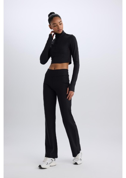 Fit Jogger Eşofman Altı Geniş Bol Paça Basic Düz Skuba Dalgıç Kumaş A0566AX24AU