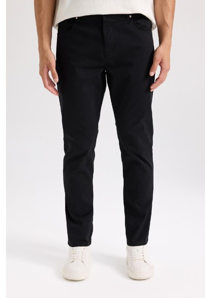 Yazlık Gabardin Chino Kanvas Pantolon Slim Fit Dar Kesim Dar Paça Cepli B2089AX25SP