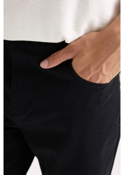 Yazlık Gabardin Chino Kanvas Pantolon Slim Fit Dar Kesim Dar Paça Cepli B2089AX25SP