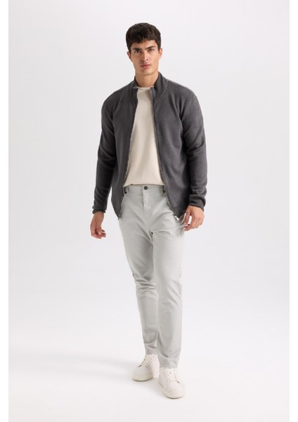 Yazlık Gabardin Chino Kanvas Pantolon Slim Fit Dar Kesim Dar Paça Cepli B2089AX25SP