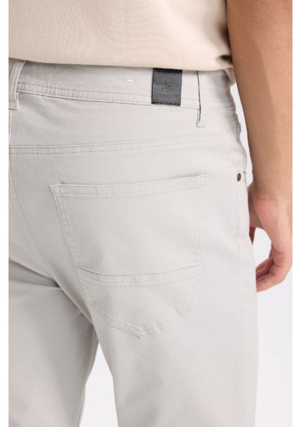 Yazlık Gabardin Chino Kanvas Pantolon Slim Fit Dar Kesim Dar Paça Cepli B2089AX25SP