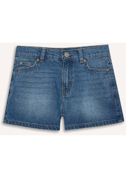 Kız Çocuk Jean Şort B5037A825SM