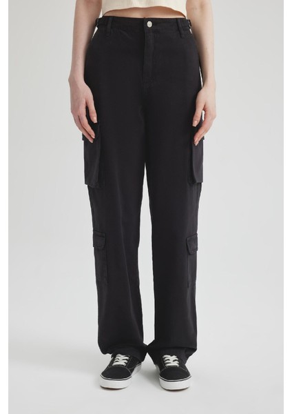 Coool Straight Fit Gabardin Pantolon Kargo Cepli B7611AX24SP