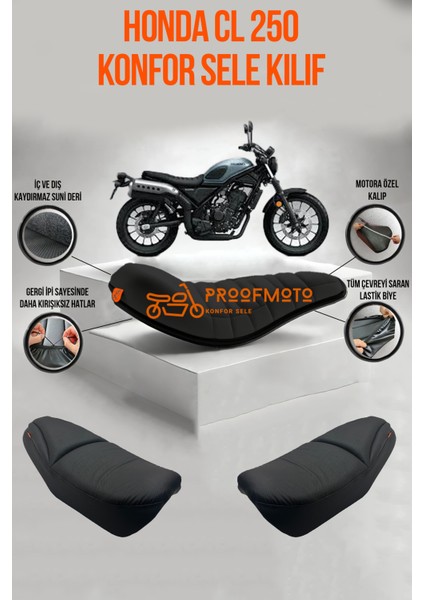 Honda CL250 Konfor Sele Kılıf