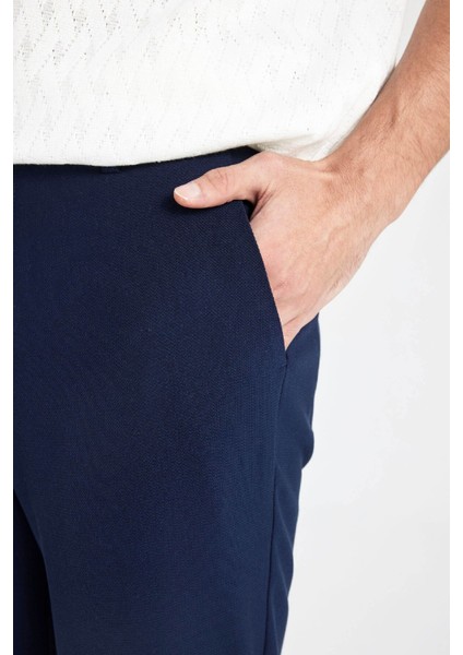 Jogger Pantolon Düz Paça Her Yöne Esneyen Cepli B7520AX24SP