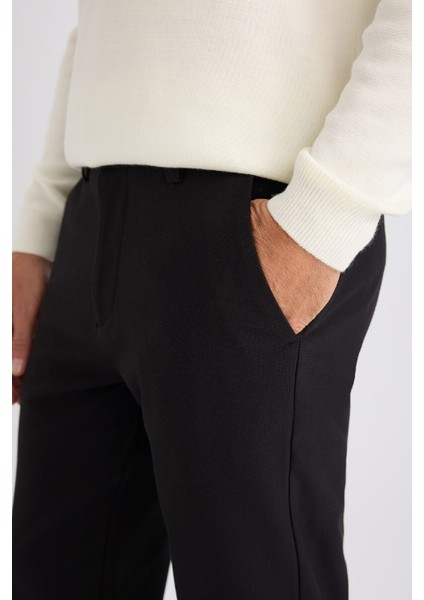 Jogger Düz Paça Her Yöne Esneyen Yazlık Kumaş Pantolon B7520AX25SP