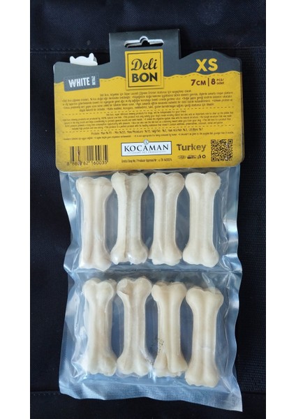 Pres Kemik 7 cm XS Boy 8'li Paket Beyaz