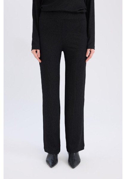 Bürümcük Pantolon Wide Leg Geniş Bol Paça Esnek Belli C0200AX25SP