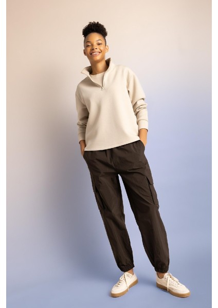Fit Standart Fit Basic Düz Paraşüt Pantolon C0373AX23WN