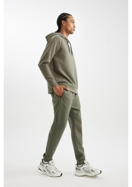 Fit Sporcu Jogger Eşofman Altı Slim Fit Dar Kesim Skuba Dalgıç Kumaş Standart Paça C0485AX24AU