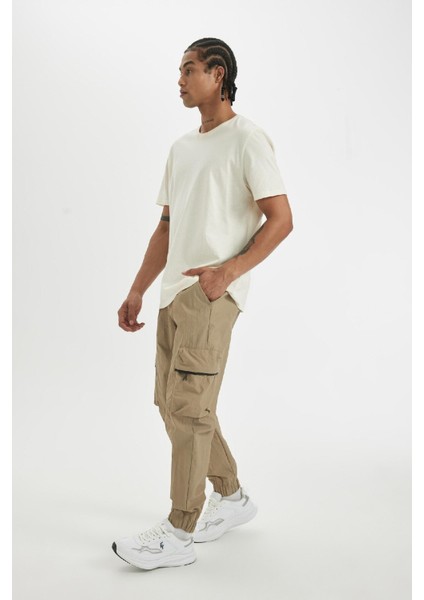 Fit Oversize Geniş Kalıp Kargo Cepli Dokuma Pantolon C1528AX24SM