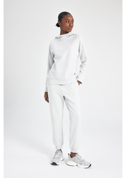 Fit Jogger Eşofman Altı Standart Fit Cepli Esnek Paça Skuba Dalgıç Kumaş Basic Düz C2294AX24SP