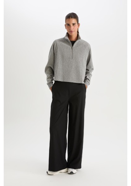 Wide Leg Geniş Paça Cepli Dokuma Pantolon C9416AX25SP