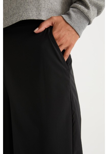 Wide Leg Geniş Paça Cepli Dokuma Pantolon C9416AX25SP