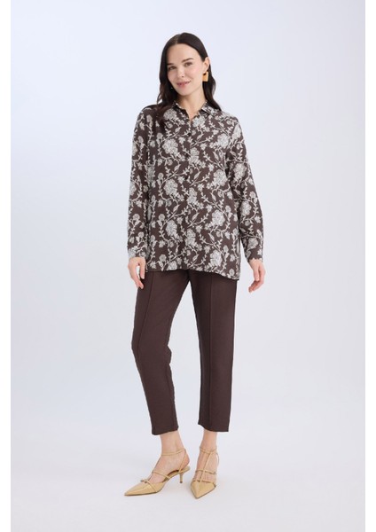 Jogger Pantolon Lastikli Bel Bağcıklı Basic Düz Paça D2573AX24AU