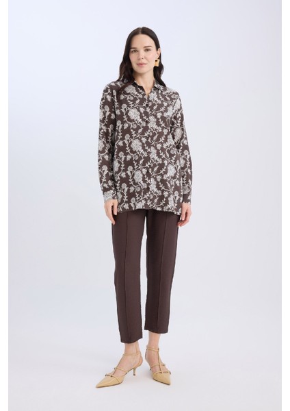 Jogger Pantolon Lastikli Bel Bağcıklı Basic Düz Paça D2573AX24AU