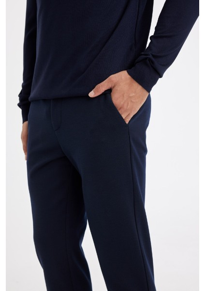 Jogger Yazlık Kumaş Pantolon Basic Düz Cepli Düz Paça D3695AX24AU
