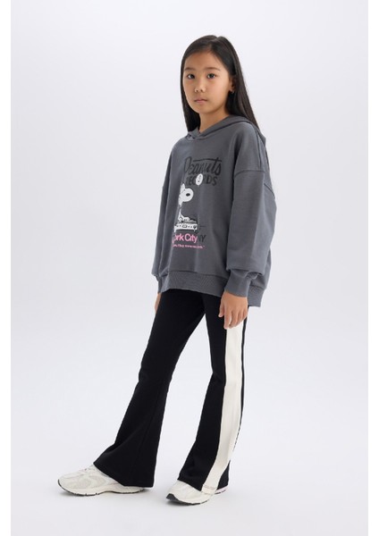 Kız Çocuk Standart Boy İspanyol Paça Basic Düz Tayt D3888A824WN