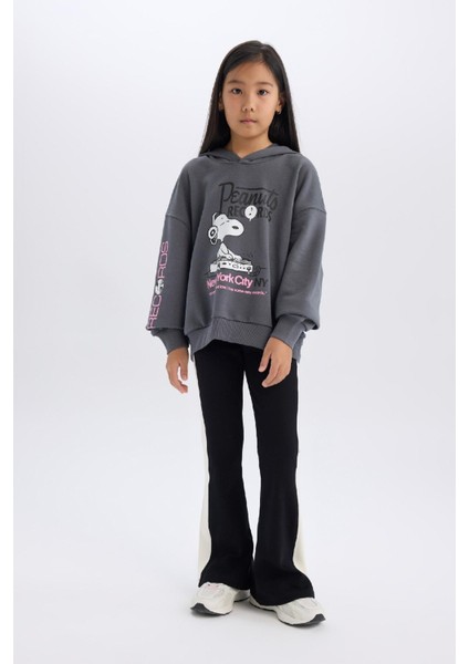 Kız Çocuk Standart Boy İspanyol Paça Basic Düz Tayt D3888A824WN