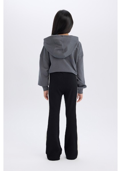 Kız Çocuk Standart Boy İspanyol Paça Basic Düz Tayt D3888A824WN