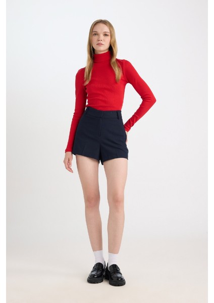 Coool Slim Fit Dar Kesim Normal Bel Basic Düz Şort D5250AX24AU