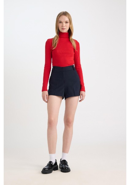 Coool Slim Fit Dar Kesim Normal Bel Basic Düz Şort D5250AX24AU