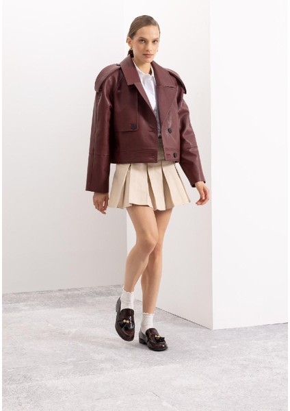 Coool Piliseli Normal Bel Basic Düz Gabardin Mini Etek D5265AX24AU fiyatları