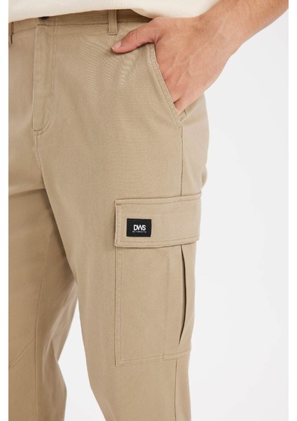 Relax Fit Rahat Kesim Yazlık Pantolon Kargo Cepli Düz Paça D5967AX25SP