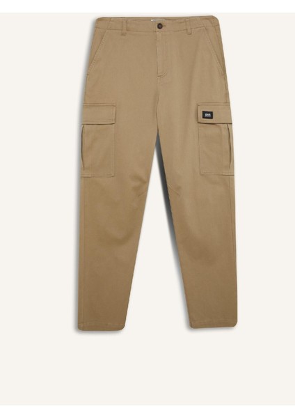 Relax Fit Rahat Kesim Yazlık Pantolon Kargo Cepli Düz Paça D5967AX25SP
