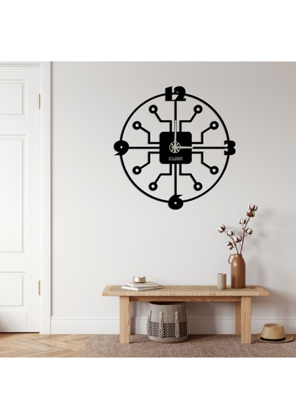 Ahtapot Kollu Metal Duvar Saati Metal fiyatları