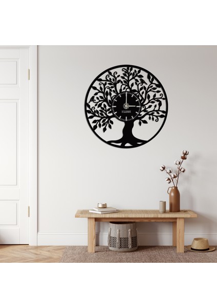 Yaşam Ağacı Metal Duvar Saati Metal modelleri