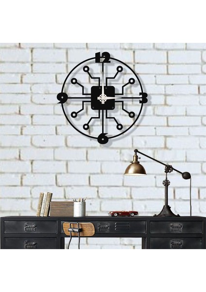Ahtapot Kollu Metal Duvar Saati Metal modelleri