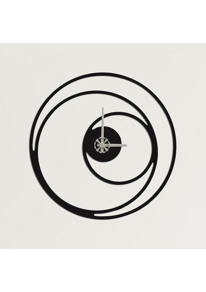 Ortak Merkezli Metal Duvar Saati Metal