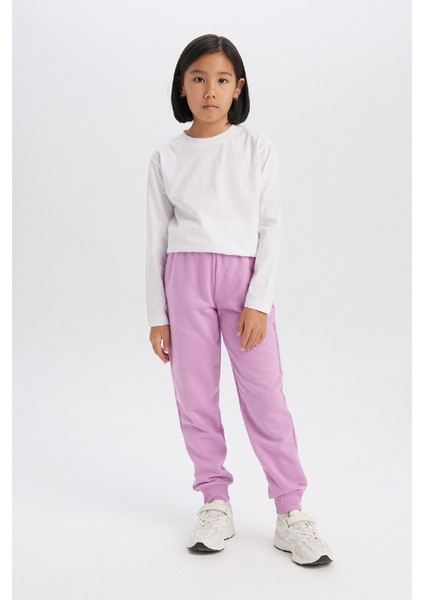 Kız Çocuk Jogger Fit Pantolon D6482A8NS