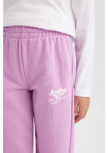 Kız Çocuk Jogger Fit Pantolon D6482A8NS