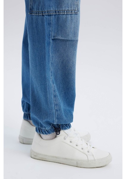 Erkek Çocuk Paraşüt Jean Pantolon D6648A825SP