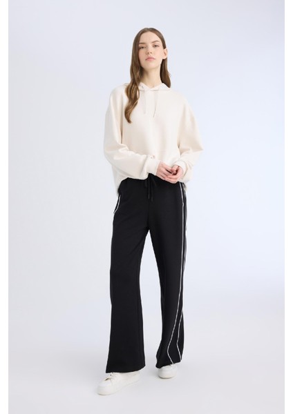 Straight Fit Cepli Düz Paça Uzun Boy Eşofman Altı D6668AX25SP