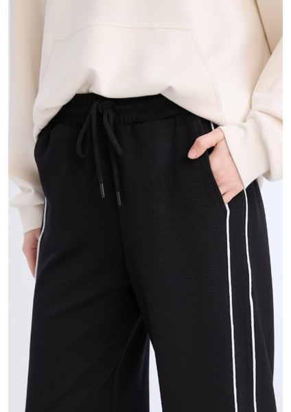Straight Fit Cepli Düz Paça Uzun Boy Eşofman Altı D6668AX25SP