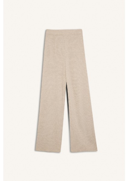 Triko Pantolon Regular Fit Basic Düz Beli Lastikli Düz Paça D6912AX24WN