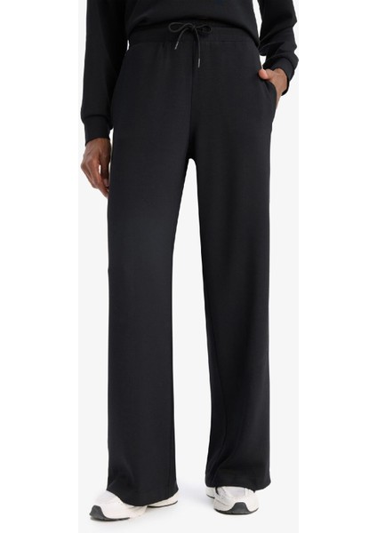 fit Wide Leg Geniş Paça Standart Boy Modal Sporcu PANTOLON D7128AX25SP