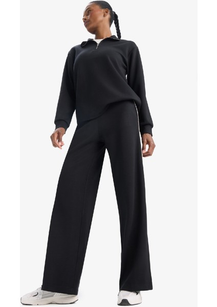 fit Wide Leg Geniş Paça Standart Boy Modal Sporcu PANTOLON D7128AX25SP
