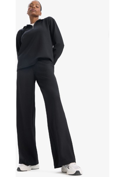 fit Wide Leg Geniş Paça Standart Boy Modal Sporcu PANTOLON D7128AX25SP