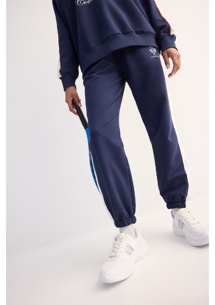 Fit Standart Fit Jogger Eşofman Altı Beli Bağcıklı Cepli Baskılı D7138AX25SP