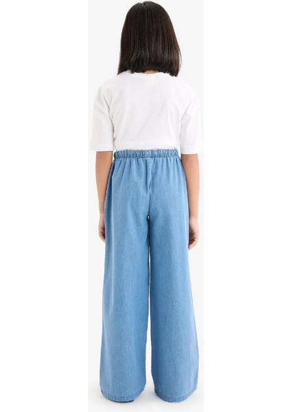 Kız Çocuk Wide Leg Geniş Paça Jean Pantolon D7101A825SM