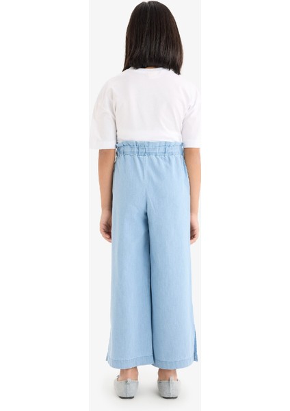 Kız Çocuk Culotte Geniş Paça Jean Pantolon D7102A825SM