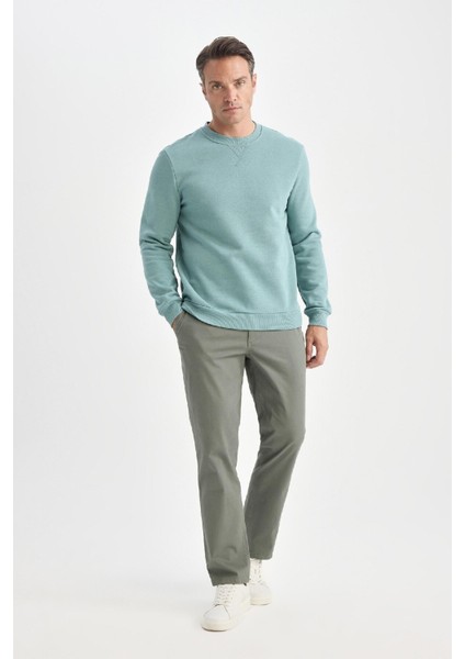 Regular Fit Normal Kesim Yazlık Düz Paça Chino Kanvas Pantolon D7349AX25SP