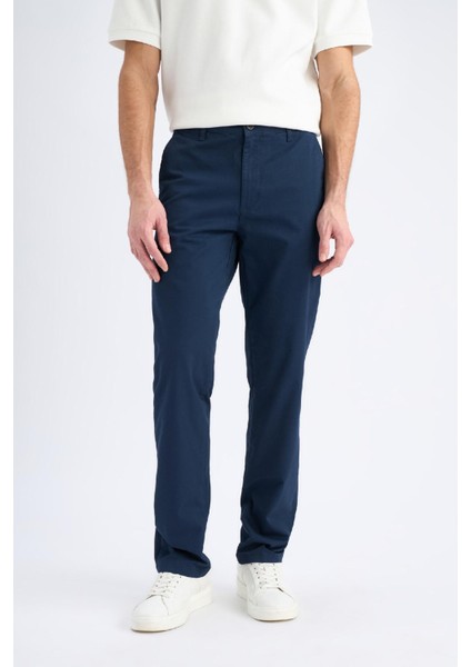 Regular Fit Normal Kesim Yazlık Düz Paça Chino Kanvas Pantolon D7349AX25SP